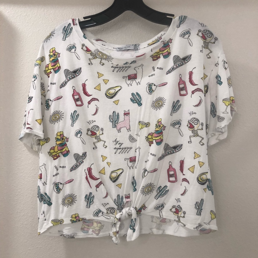 Fiesta Front Tie Shirt